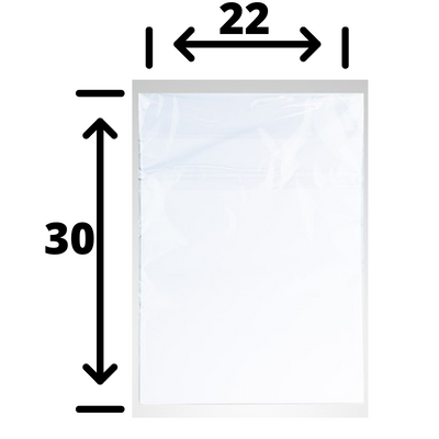 Bolsas transparentes 22×30 - Central de Plásticos en Madrid, CEPLASA