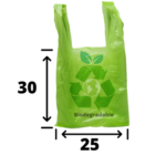 Bolsa biodegradable 25x30